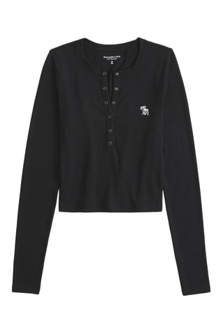 Camiseta cropped - Negro