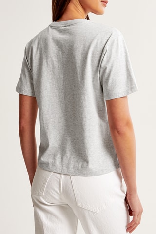 Camiseta relaxed - Gris jaspeado