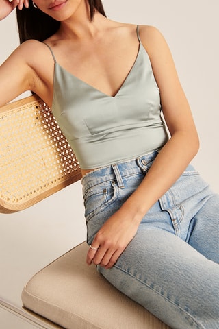 Crop top - Vert d’eau