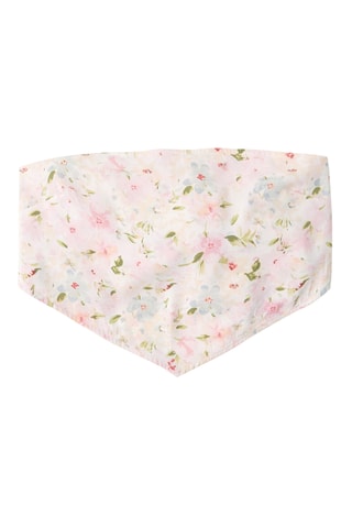 Crop top bustier - Blanco y rosa