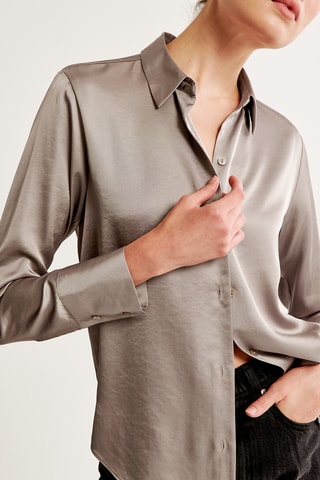 Camisa relaxed fit - Marrón claro