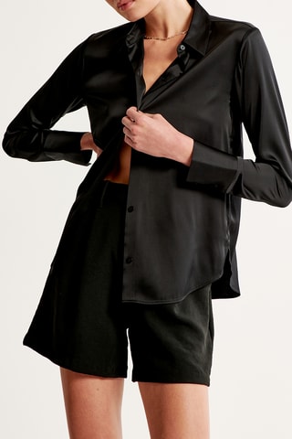 Camisa relaxed fit - Negro