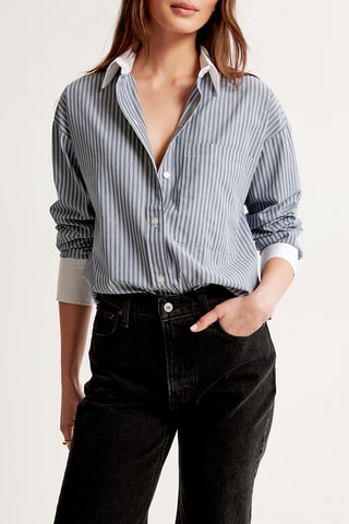 Camisa oversize - Azul noche