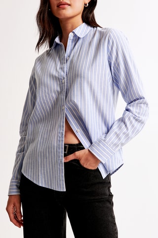 Camisa relaxed fit - Azul marino