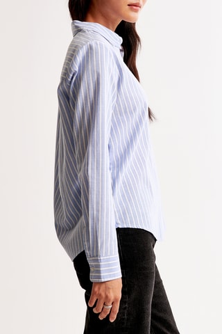 Camisa relaxed fit - Azul marino