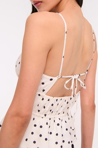 Top de lino - Blanco