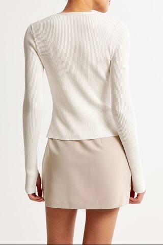Minijupe taille haute - Marron clair