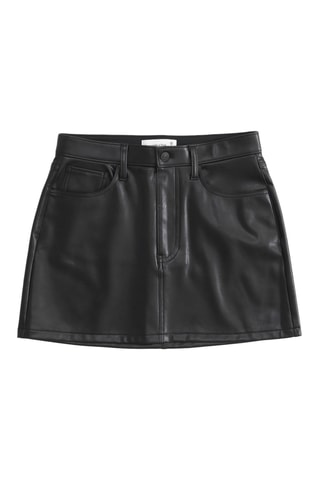 Minijupe taille haute - Noir