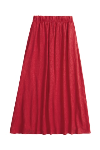 Jupe longue taille haute - Rouge