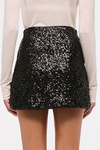 Minijupe taille haute - Noir