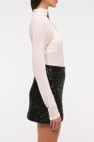 Minijupe taille haute - Noir