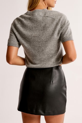 Minijupe taille haute - Noir