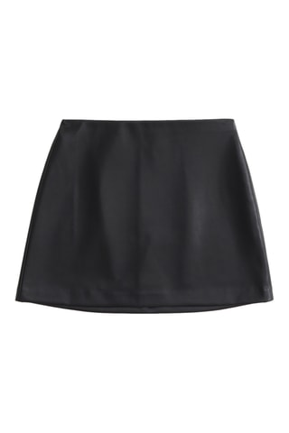 Minijupe taille haute - Noir