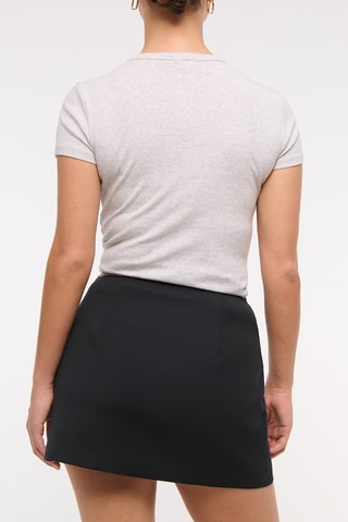 Minijupe taille haute - Noir