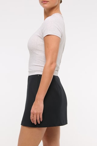 Minijupe taille haute - Noir