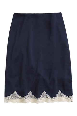 Robe droite taille haute - Bleu marine