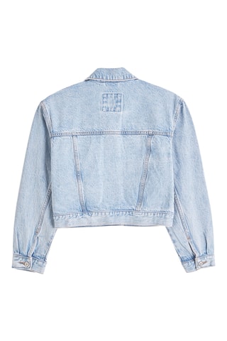 Veste courte en jean - Bleu