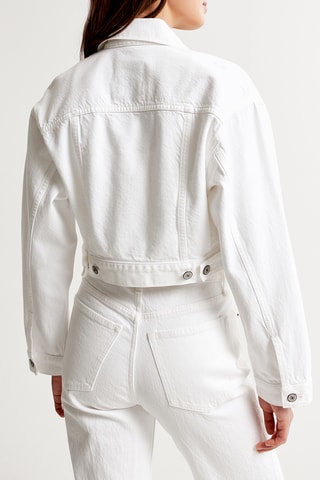 Veste courte en jean - Blanc