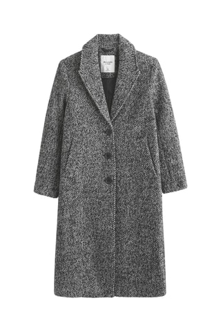 Manteau en laine - Gris chiné