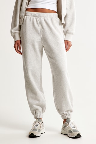 Jogging polar de tiro alto - Gris jaspeado