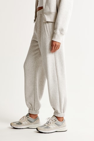 Jogging polar de tiro alto - Gris jaspeado