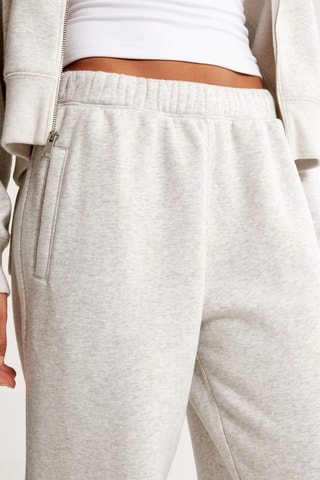 Jogging polar de tiro alto - Gris jaspeado