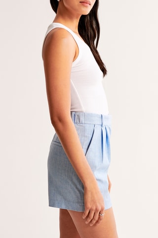Short de tiro alto - Celeste