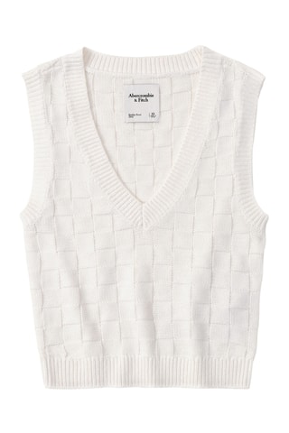 Pull court sans manches - Ecru