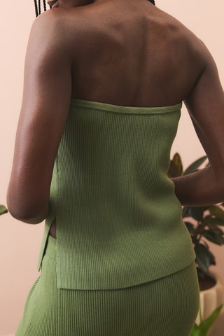 Top bustier - Verde oliva