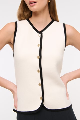 Gilet sans manches - Ecru