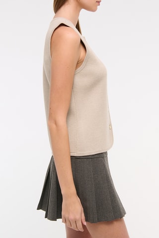 Gilet sans manches - Beige