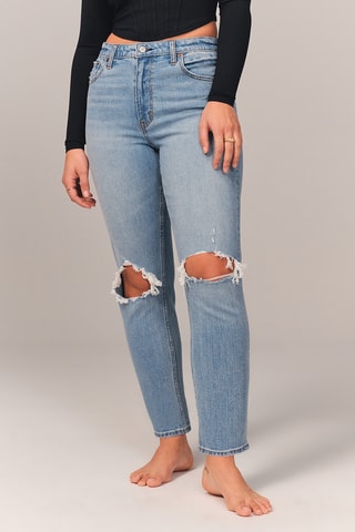 Jean taille haute - Indigo