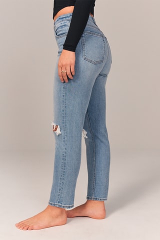 Jean taille haute - Indigo