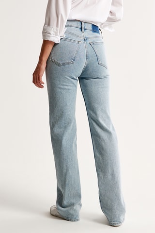 Jean relaxed taille haute - Ciel