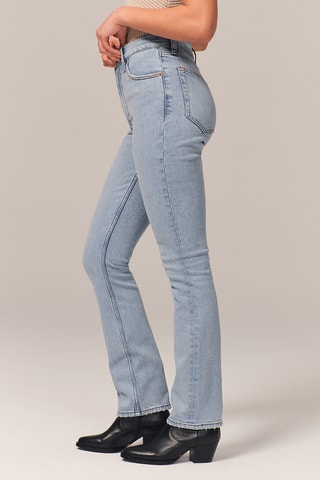 Jean slim taille haute - Ciel
