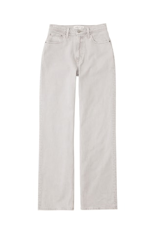 Jean relaxed taille haute - Gris clair