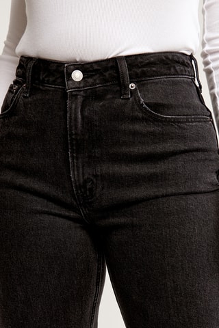 Jean relaxed taille haute - Noir