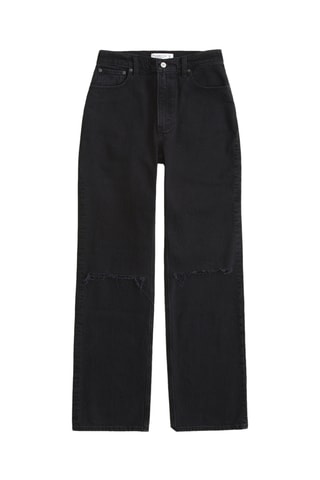 Jean relaxed taille haute - Noir