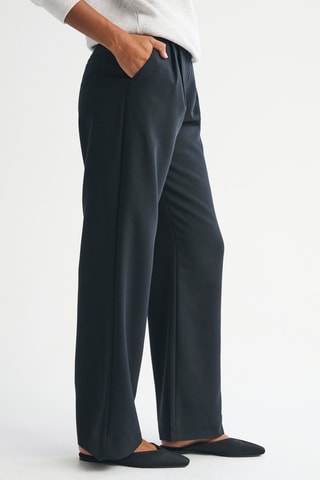 Pantalon wide legs taille haute - Noir