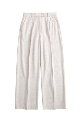 Pantalon wide legs taille haute - Beige