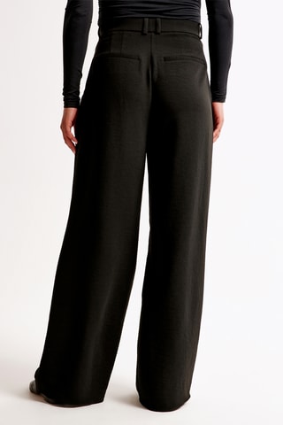 Pantalon wide legs taille haute - Noir