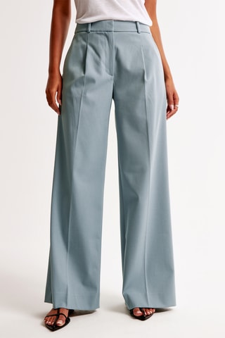 Pantalón wide leg - Celeste