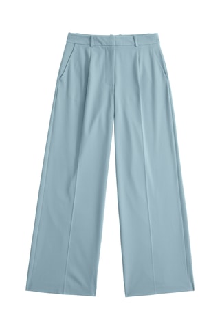 Pantalón wide leg - Celeste