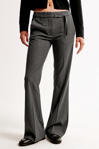 Pantalón flare - Gris oscuro