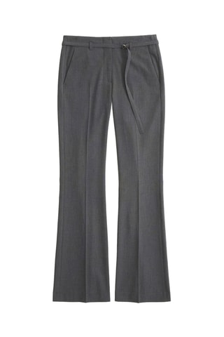 Pantalón flare - Gris oscuro