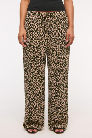 Pantalon wide legs - Marron