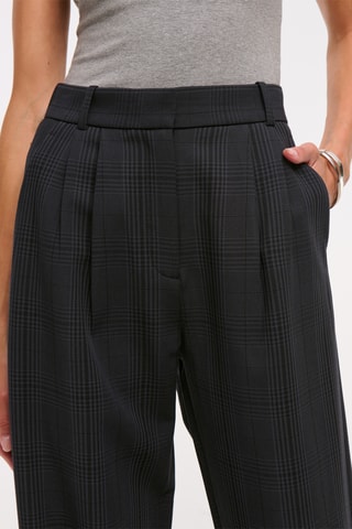 Pantalón wide leg de tiro alto - Negro