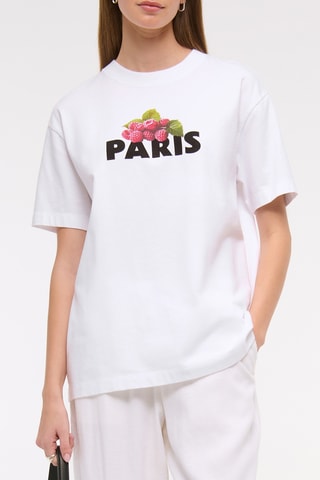 Camiseta oversize - Blanco