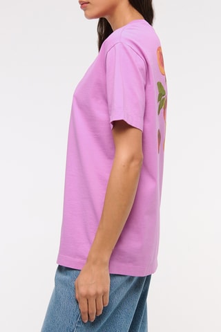 Camiseta oversize - Rosa