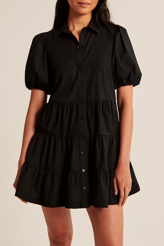Vestido camisero - Negro